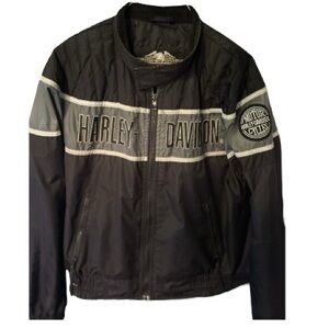 Harley-Davidson Men's Screaming Eagle Vintage Racing Motorcycle Jacket L